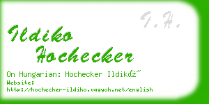 ildiko hochecker business card